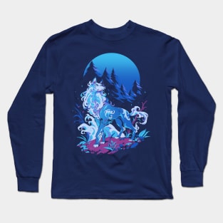 Spiritual Aqua Wolf Long Sleeve T-Shirt